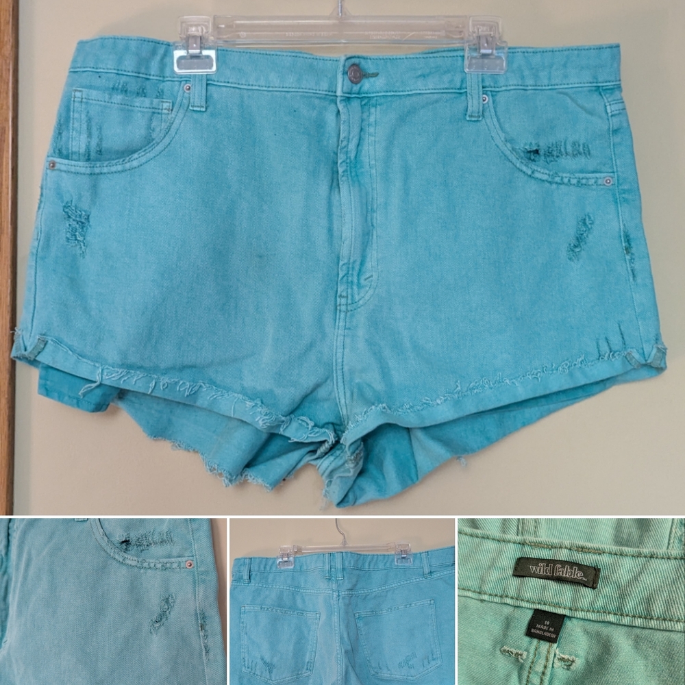 Wild Fable Women's Blue Denim Shorts